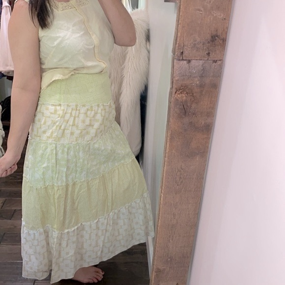 Sigrid Olsen maxi skirt tiered boho size 8 - Picture 4 of 12